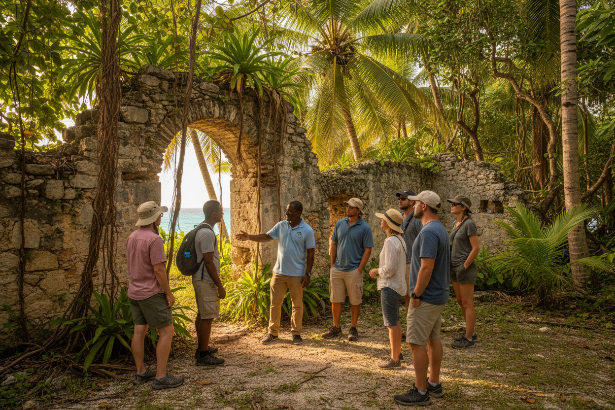 Historical plantation tour at Cat Island Bahamas Collage